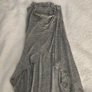 Gray Criss Cross Wrap Vest